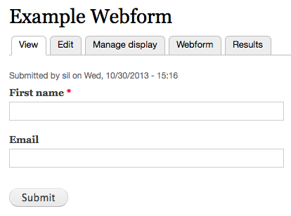 Webform example